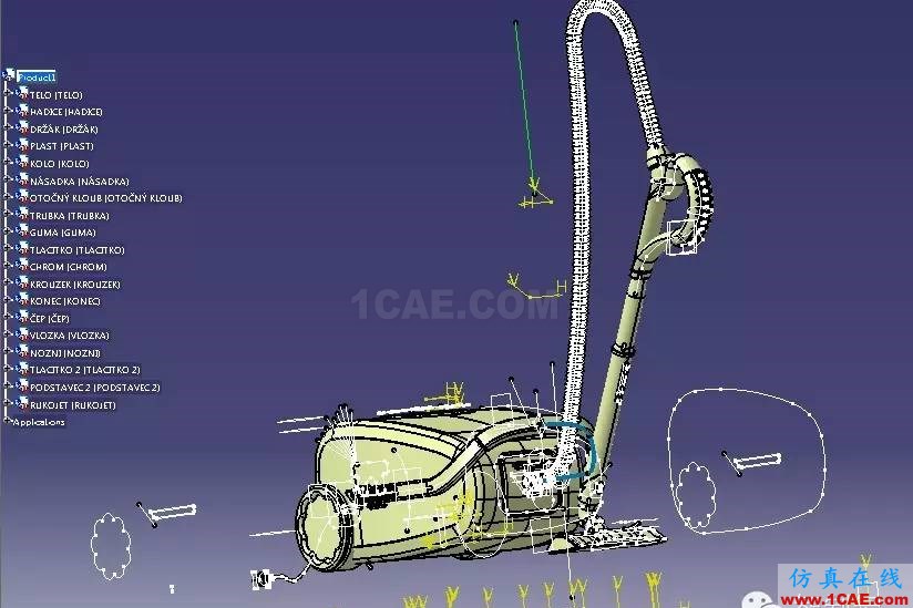 真空吸塵器外形設(shè)計圖紙 CATIA V5建模Catia應(yīng)用技術(shù)圖片6