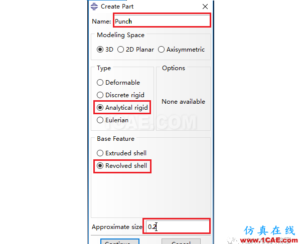 ABAQUS案例的Abaqus/CAE再現——半球形沖頭沖壓薄板abaqus有限元培訓資料圖片3