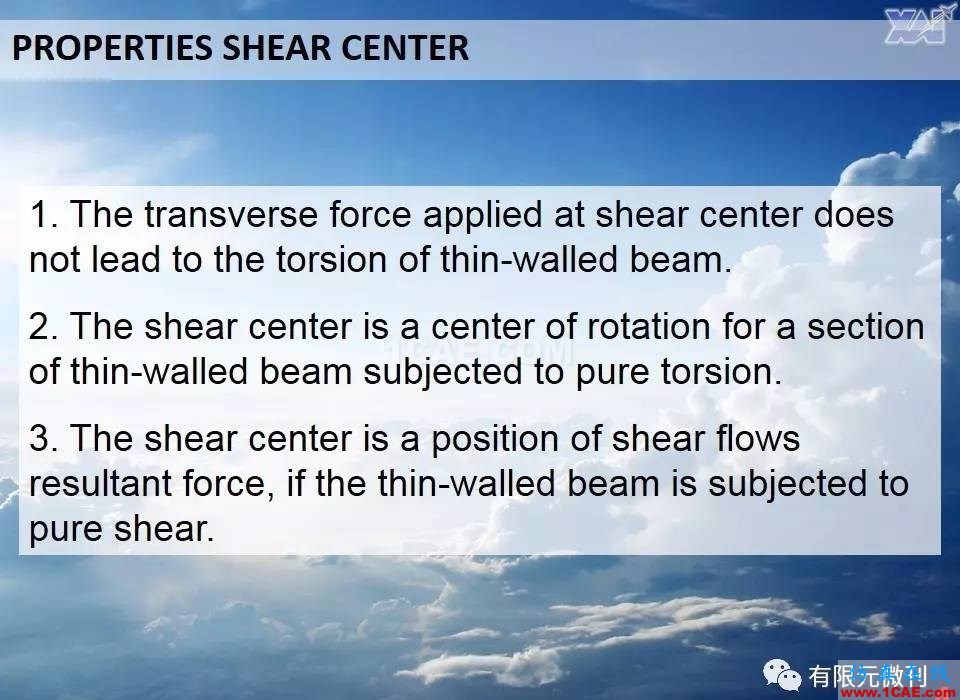 航空結構分析(結構力學)系列---10(關于剪切中心 )ansys workbanch圖片3