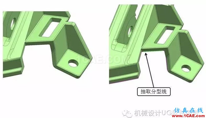 UG中汽車模高低落差位的分模處理技巧(實體分模技巧)HFSS圖片2